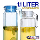 idrop 1.1L GREEN APPLE Glass Drinking Jug + 4pcs Cups