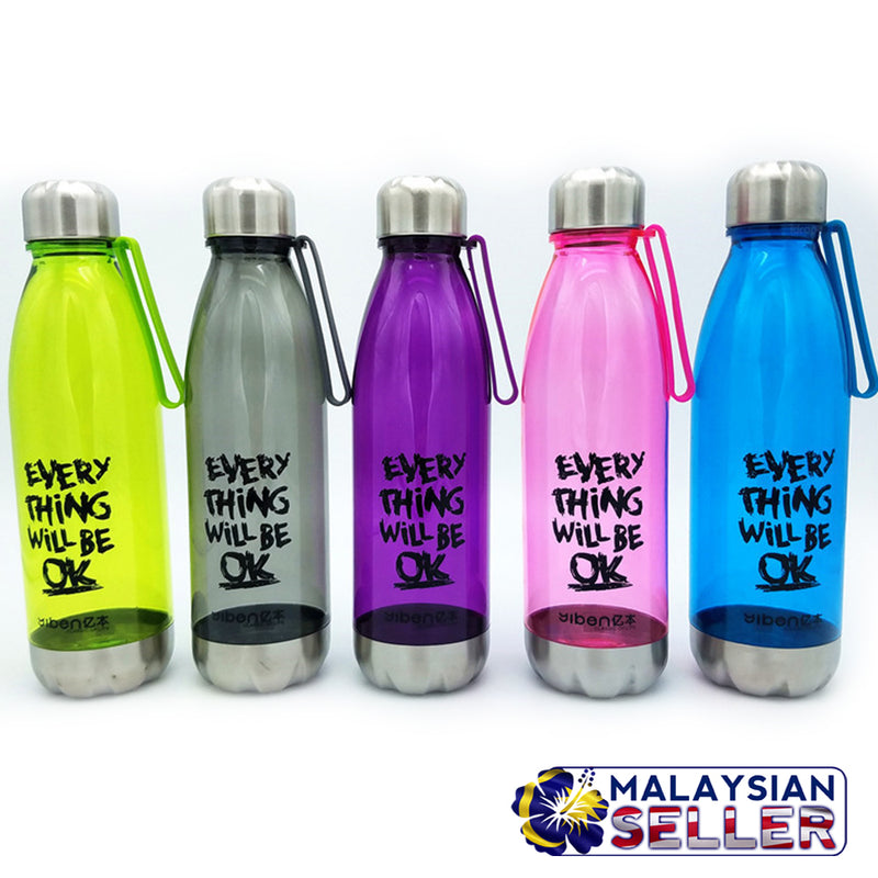 idrop Everything Will Be OK Drinking Water Bottle [ 680ml ] [ RANDOM COLOR ]