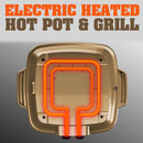 idrop 45CM Multifunction Electric Hot Pot & Grill Cooker