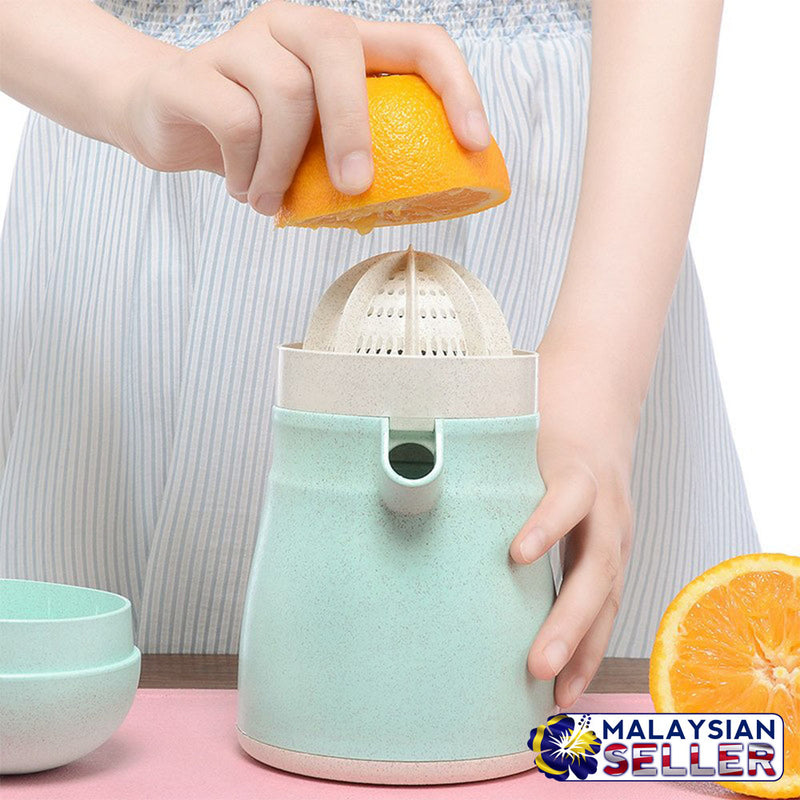 idrop Manual Hand Press Squeeze Fruit Juicer Wheat Straw Jug Cup