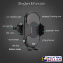 idrop C10 Car Qi Wireless Charger Smartphone Charging Holder Auto Clamp