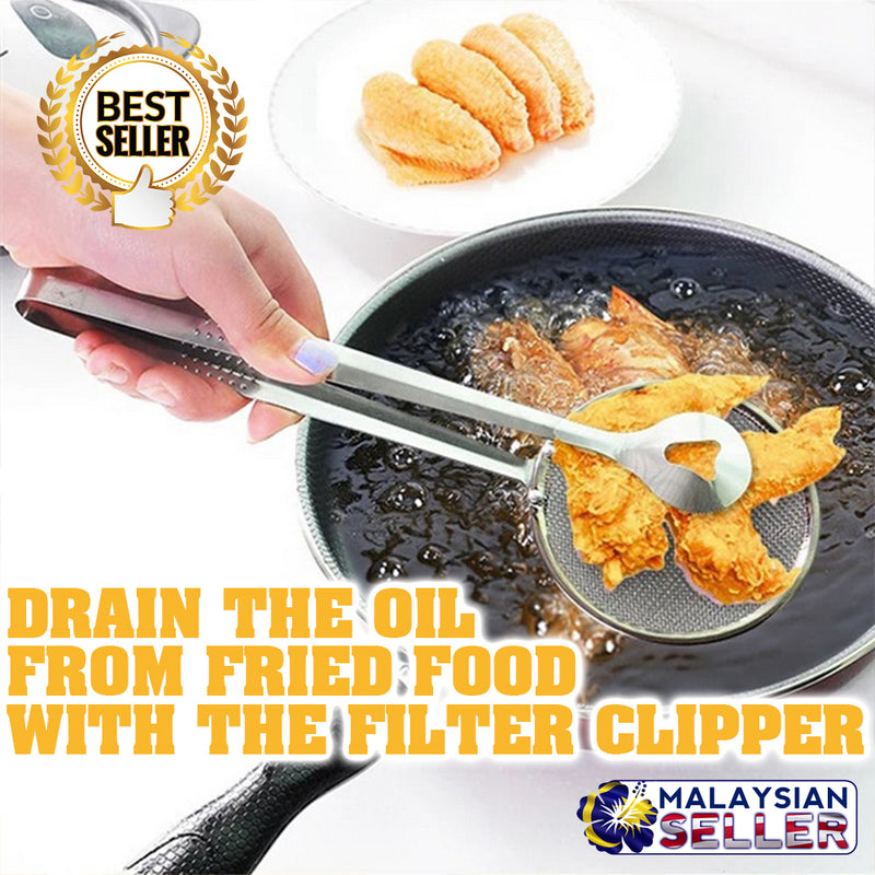idrop FILTER CLIPPER - Kitchen Cooking Frying Tongs