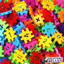 idrop Colorful Number and Alphabet Toys Interlocking Puzzle Toy Pieces