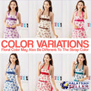 idrop Kitchen Apron [ Colorful Floral Motive Design ]