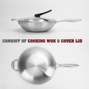 idrop 32CM SAMPINLAIS Cooking Pan Wok Kitchen Cookware