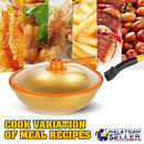 idrop 32CM Gold Kitchen Cooking Frying Pan with Lid Cover