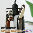 idrop NECKTIE & BELT HANGER - Space Saving Hanging Organizer