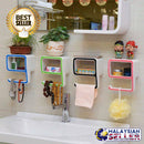 idrop  NINE [ 9 ] Toilet Bathroom Wall Mounted Storage Shelf Rack