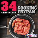 idrop [ 34CM ] Hu Li Cooking Wok Frypan with Textured Inner Surface