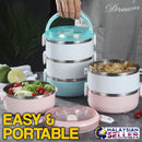 idrop Multilayer Stackable Eating Bento Food Container [ 0.7L / 1.4L / 2.1L / 2.8L ]