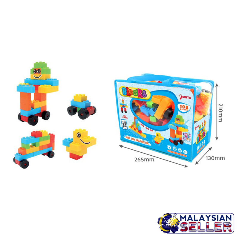 idrop SUNTA BLOCKS [ 108pcs ] Children Toy Building Block
