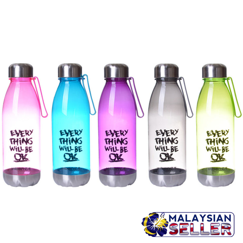 idrop Everything Will Be OK Drinking Water Bottle [ 680ml ] [ RANDOM COLOR ]