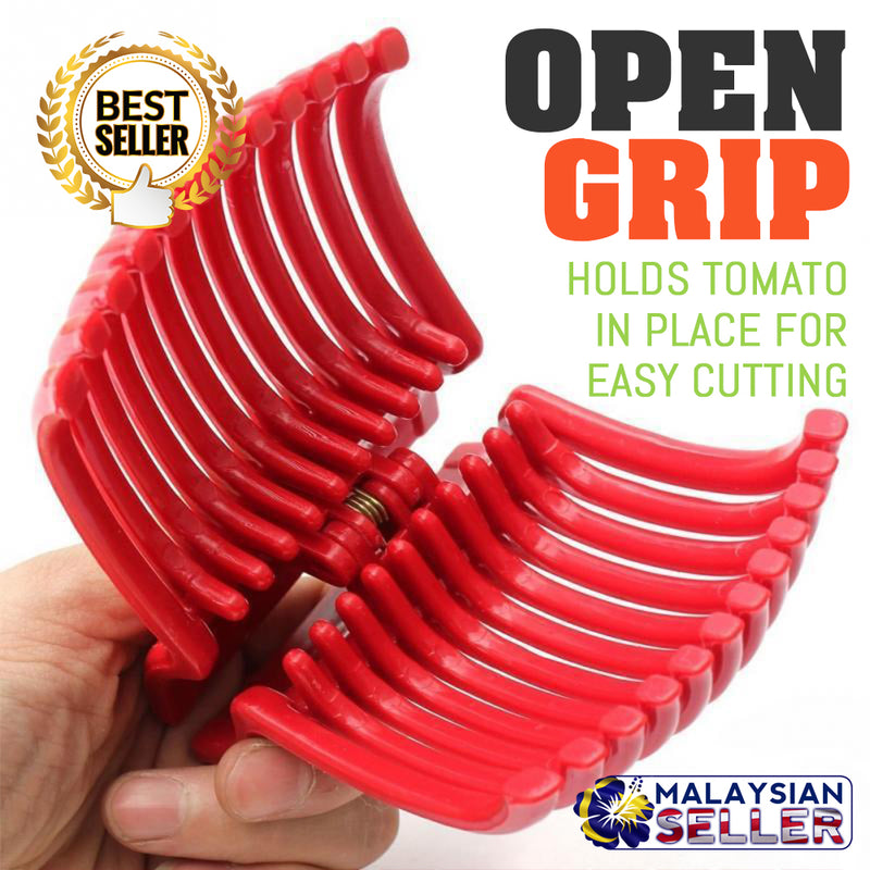 idrop TOMATO SLICER - Grip Holder Fruit Vegetable Cutter