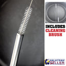 idrop Stainless Steel Silicone Tip 6mm Drinking Straw Set + Straw Pouch