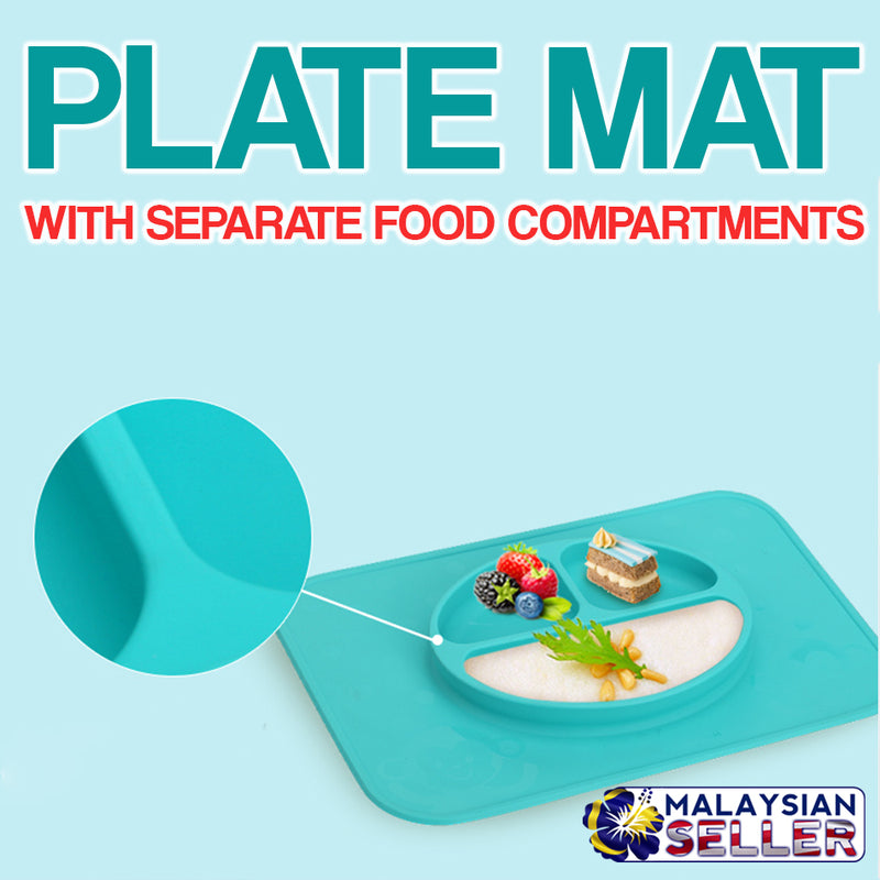 idrop MAT PLATE - Children Flexible Non Slip Eating Plate