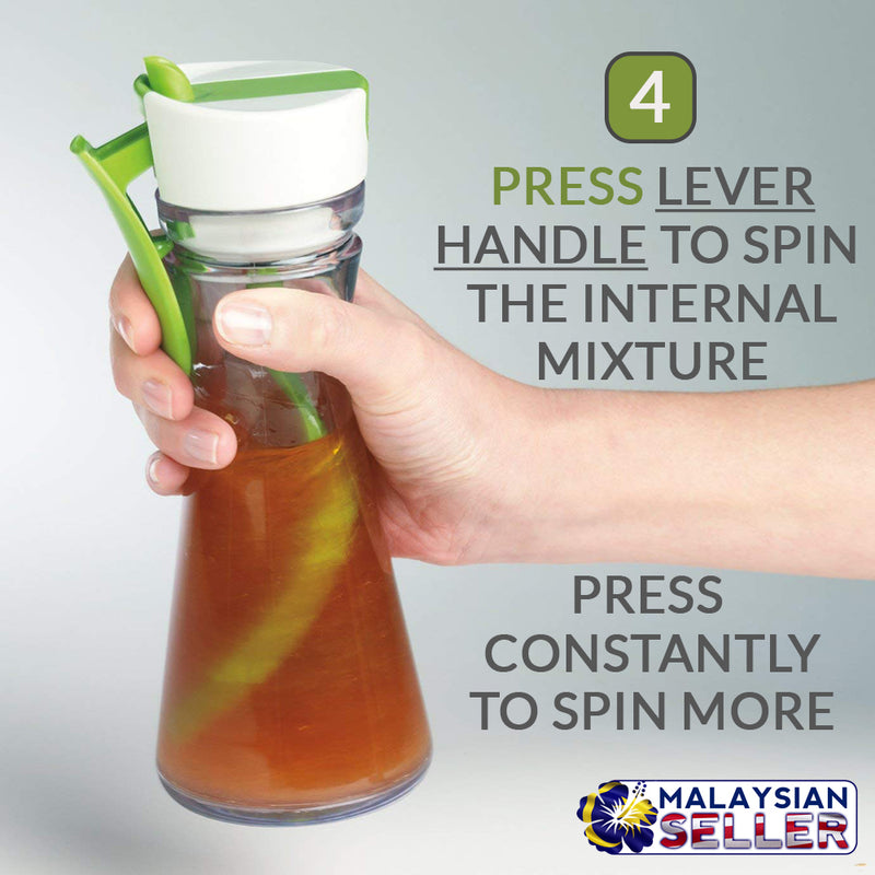 idrop Salad Dressing Manual Spinning Mixer Cup Container Emulsifier