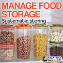 idrop 3pcs Vacuum Seal Food Storage Jar with Vacuum Pump [ 950ml / 650ml /400ml ]