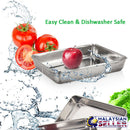 idrop SERVING TRAY - Rectangular Food / Utility Tray Pan [ 26x20x5cm ]