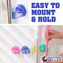 idrop 1405) Wall Suction Mount Clip Roll Mop  Holder