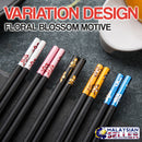 idrop Colorful Flower Blossom Family Alloy Chopsticks [ Set 5 pairs ]