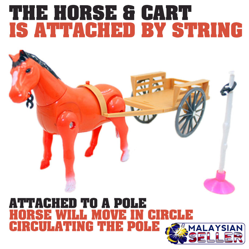 idrop Horse & Cart Kid's Moving Toy