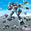 idrop [ ENLIGHTEN ] TRANSFORM MECHA Robot Police Transformer Toy