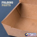 idrop [ 20pcs ] Plain Brown Lunch Box Use Paper [ LARGE / MEDIUM ][ 253gsm + ISPE ]