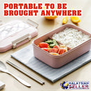 idrop Rectangular Lunch Box with Spoon & Chopsticks