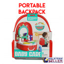 Idrop [7F702] Portable Backpack Pretend Game Bathroom Backpack Baby Care Toy