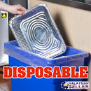 idrop ALUMINIUM FOIL [ RECTANGLE ] - 5pcs Flat Edge Food Tray