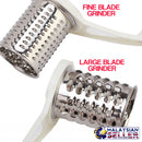 idrop Hand Manual Food Grinder Slicer [ 3pcs Grinding Blade Roll ]