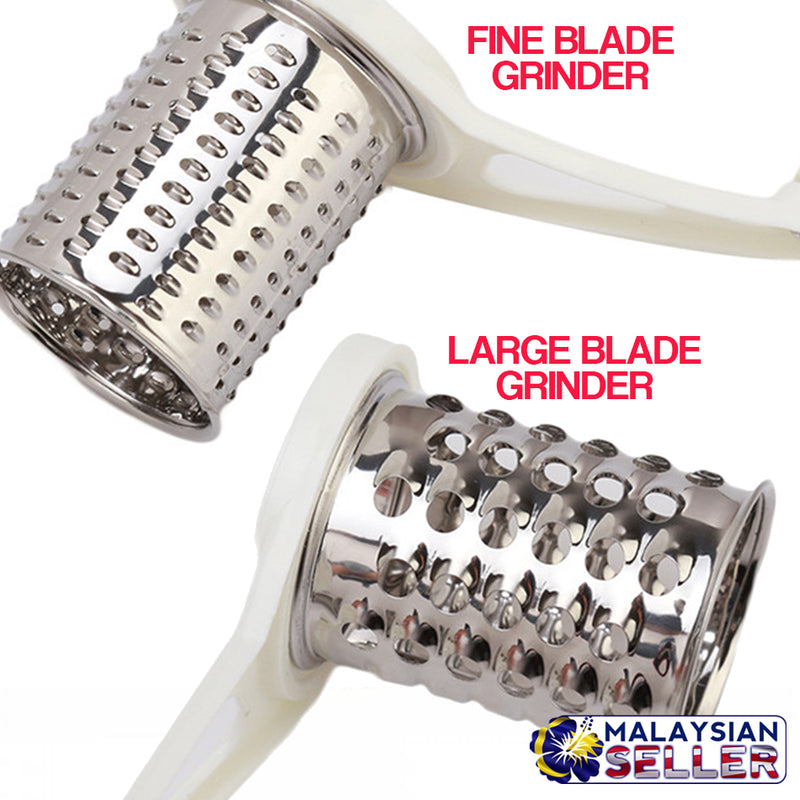 idrop Hand Manual Food Grinder Slicer [ 3pcs Grinding Blade Roll ]