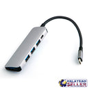 idrop USB C to USB 3.0 x4 Port + PD Reader