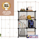 idrop MESH CABINET - 6 Shelving Unit Self Assemble Storage [ JL-SC-097 ]