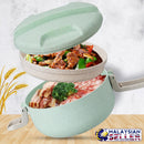 idrop 1.2L ROUND LUNCH BOX - 2 Compartment Food Container