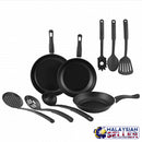 idrop Kitchen Cookware Cooking Pans & Utensils Set [ 9PCS  ]