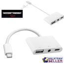 idrop USB-C OTG Audio Adapter [ Type C to USB / 3.5mm Audio Jack / Type C ]