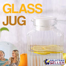 idrop 1.8L Drinking Glass Serving Jug Cold & Hot Water Beverage Drink Juice Tea