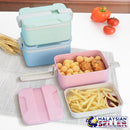 idrop 1.5L RECTANGLE LUNCH BOX - 2 Compartment Food Container