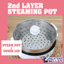 idrop [ 26CM ] 2 LAYER - Mini Electric Cooking Steamer [ SHUNJIAXING ]