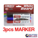 idrop OMSO Whiteboard Marker Pen [ NON PERMANENT ] Black Red Blue