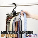 idrop NECKTIE & BELT HANGER - Space Saving Hanging Organizer