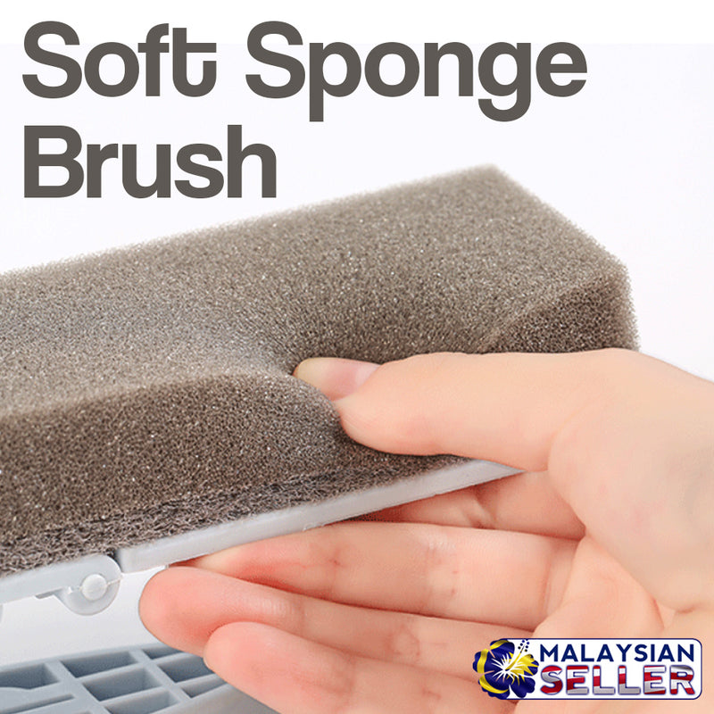 idrop Foldable Cleaning Washing Sponge Brush with Handle