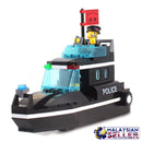 idrop ENLIGHTEN [ POLICE BOAT ]- Police Series Building Block Toy ( 95 pcs )