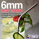 idrop 5pcs Stainless Steel Drinking Straw & Cleaner Brush & Stir Spoon + Straw Box Case