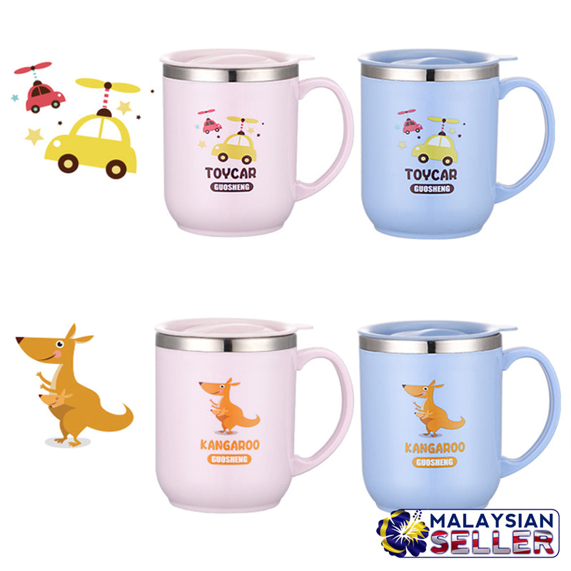 idrop 350ML Thermos Stainless Steel Cup Cartoon Illustration