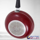 idrop DUSHITAITAI 34CM Cooking Frying Pan with Lid Cover and Handle