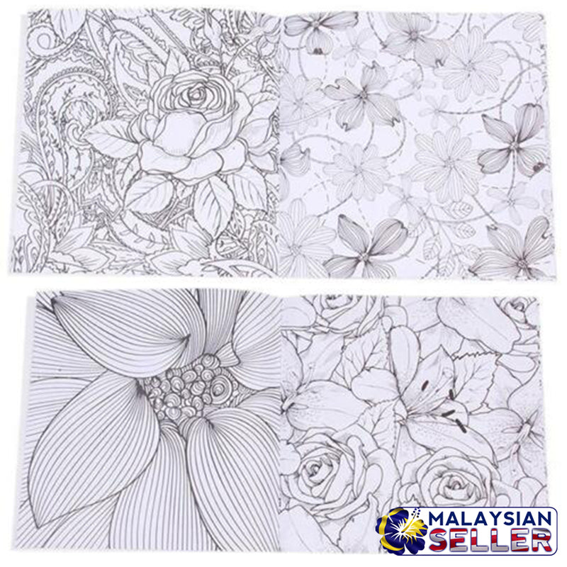 idrop FLOWER MONOGATARI Coloring Book