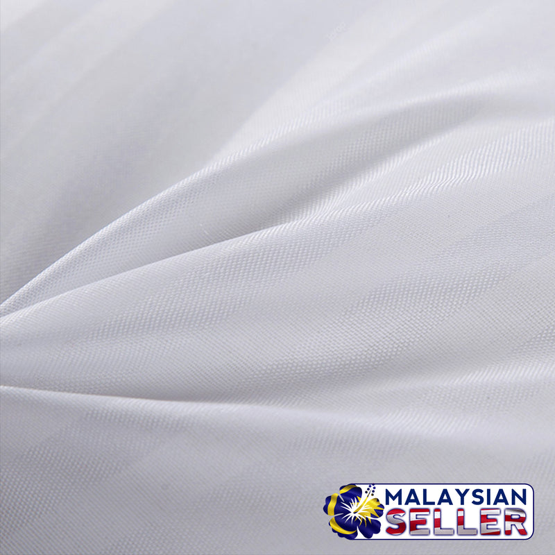 idrop Fashion & Comfortable Pillow | Comfort White Standard Striped Pillow [ 2pcs ]