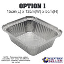 idrop ALUMINIUM FOIL [ TRAY ] - 10pcs Rectangle Food Storage [ 3 SIZE ]